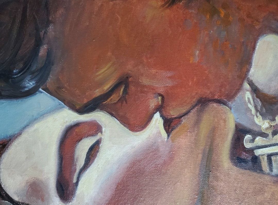 Oil painting kiss Litvinov Daniil Olegovich