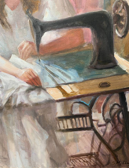 Oil painting Working Mikhailichenko Sergey Viktorovich