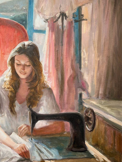 Oil painting Working Mikhailichenko Sergey Viktorovich