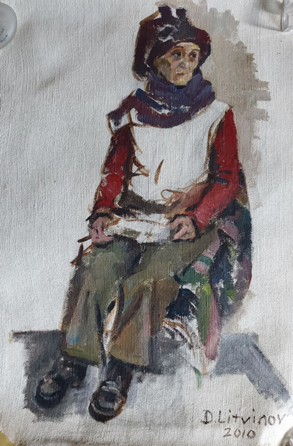 Oil painting loneliness Litvinov Daniil Olegovich