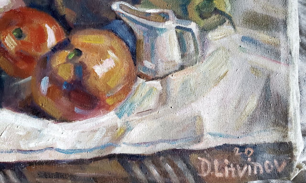 Oil painting Still life with tomatoes Litvinov Daniil Olegovich