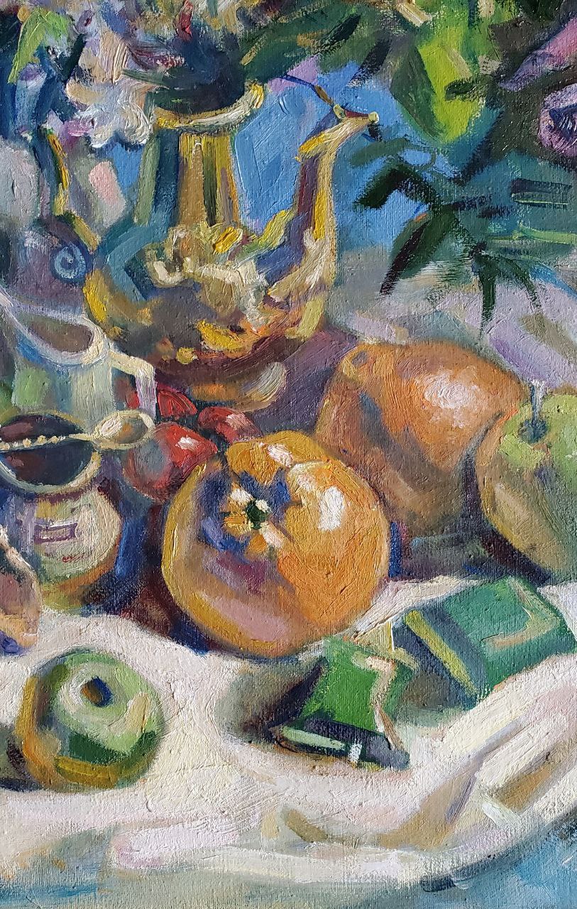 Oil painting Still life with candies Litvinov Daniil Olegovich