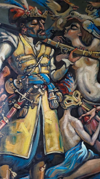 Oil painting Cossack's dream Litvinov Daniil Olegovich