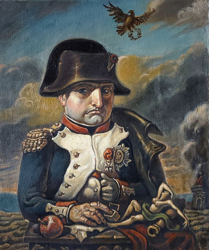 Oil painting Portrait of a pensive Napoleon Daniil Litvinov
