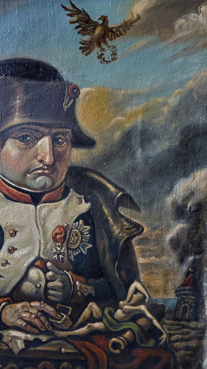 Oil painting Portrait of a pensive Napoleon Daniil Litvinov