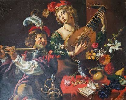Oil painting Musicians Litvinov Daniil Olegovich