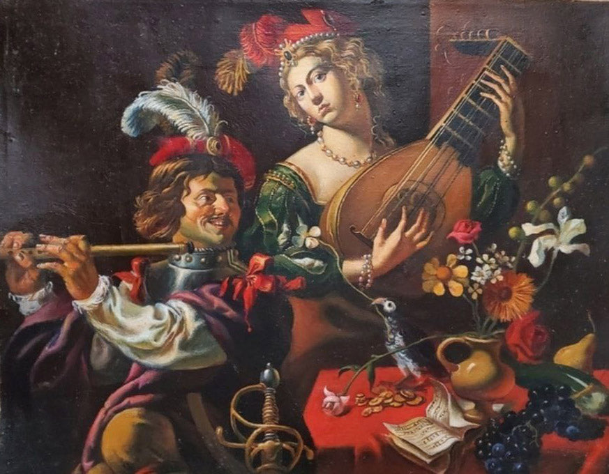 Oil painting Musicians Litvinov Daniil Olegovich