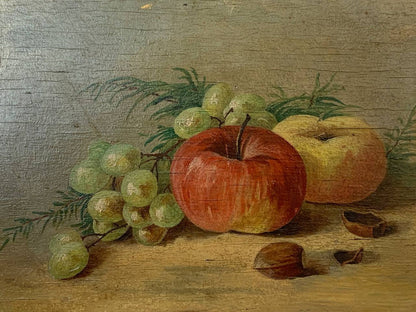 Oil painting Still life with apples