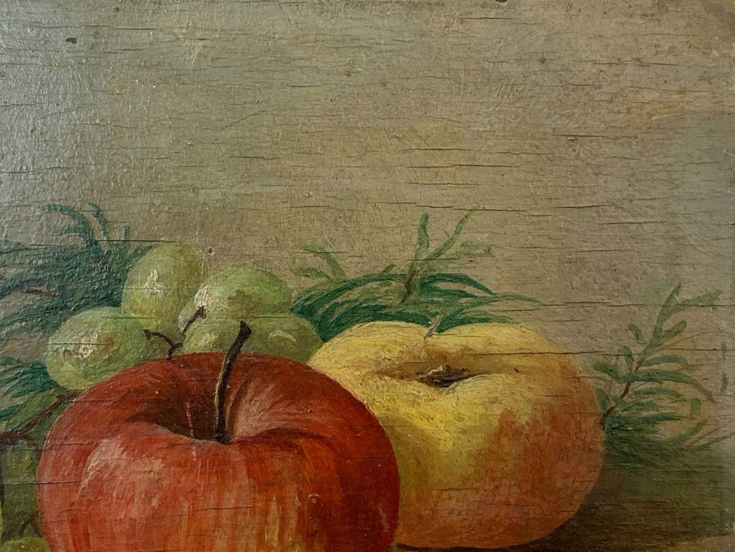 Oil painting Still life with apples