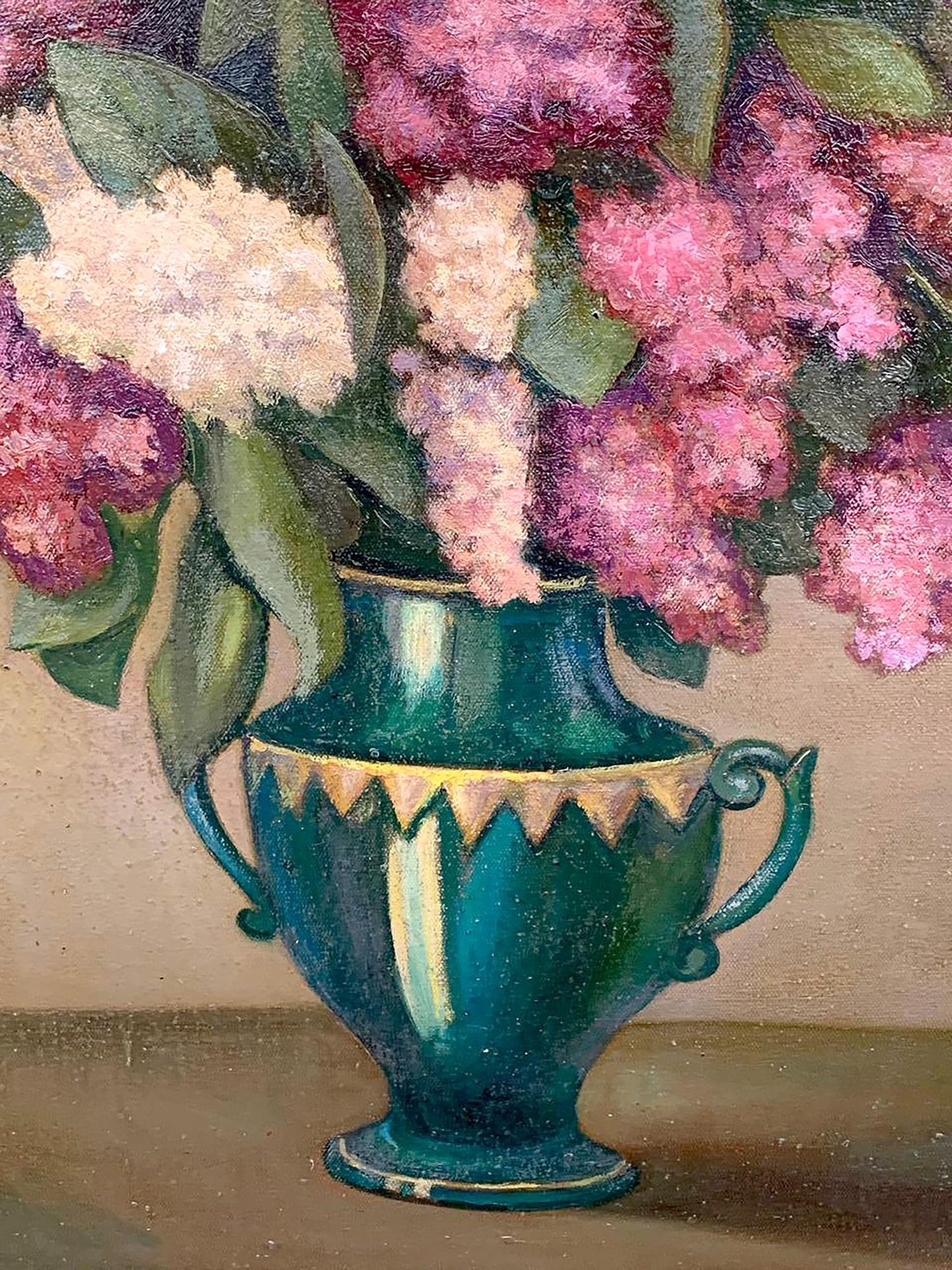 Oil painting Still life with lilac Leonid Ilyich Chichkan