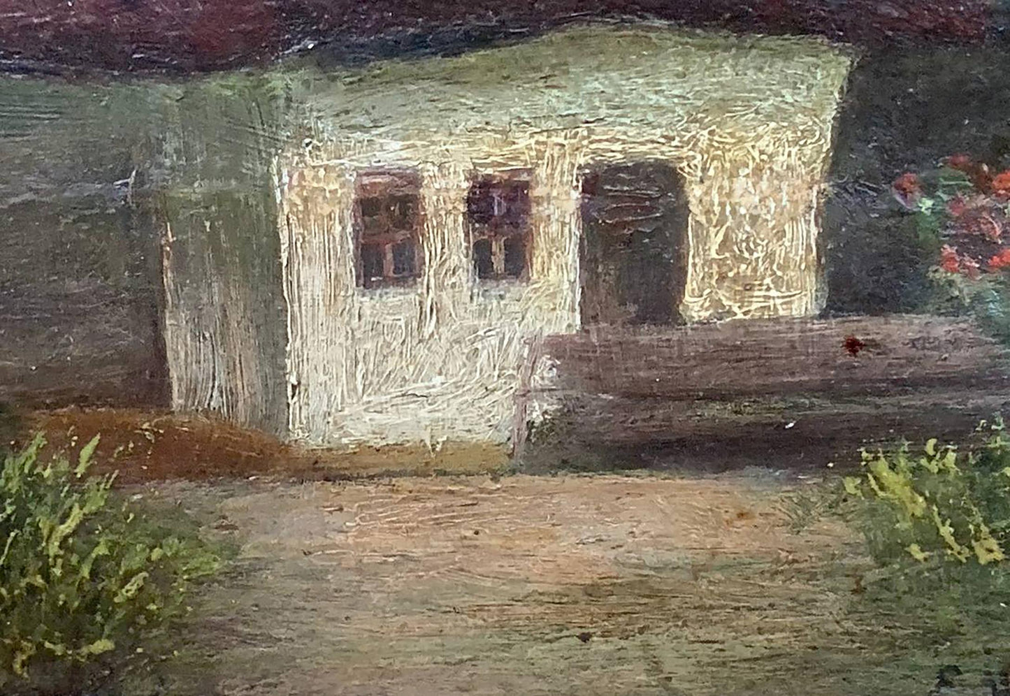Oil painting Lonely house Vzheshch Yevhen Ksaveriyovych