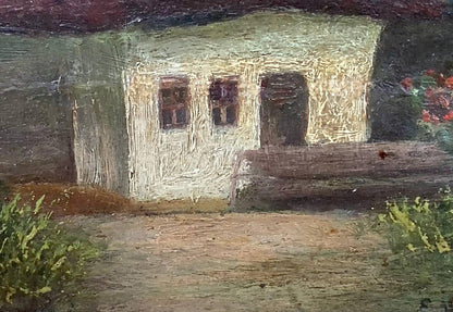 Oil painting Lonely house Vzheshch Yevhen Ksaveriyovych