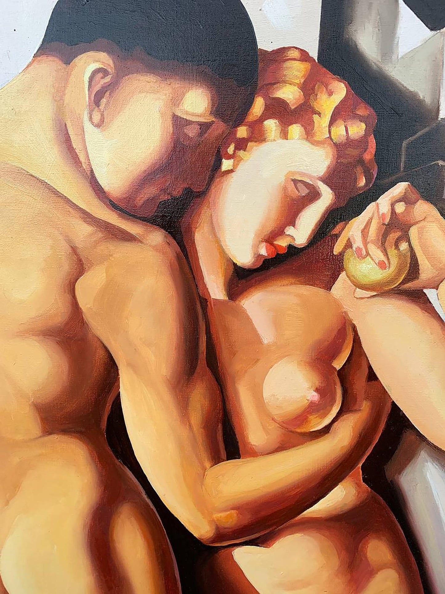 Oil painting Adam and Eve V. Konotopsky