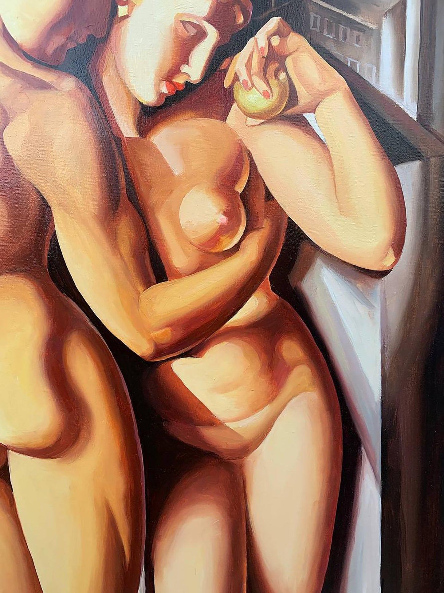 Oil painting Adam and Eve V. Konotopsky