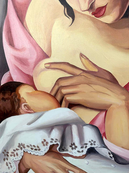 Oil painting Motherhood V. Konotopsky