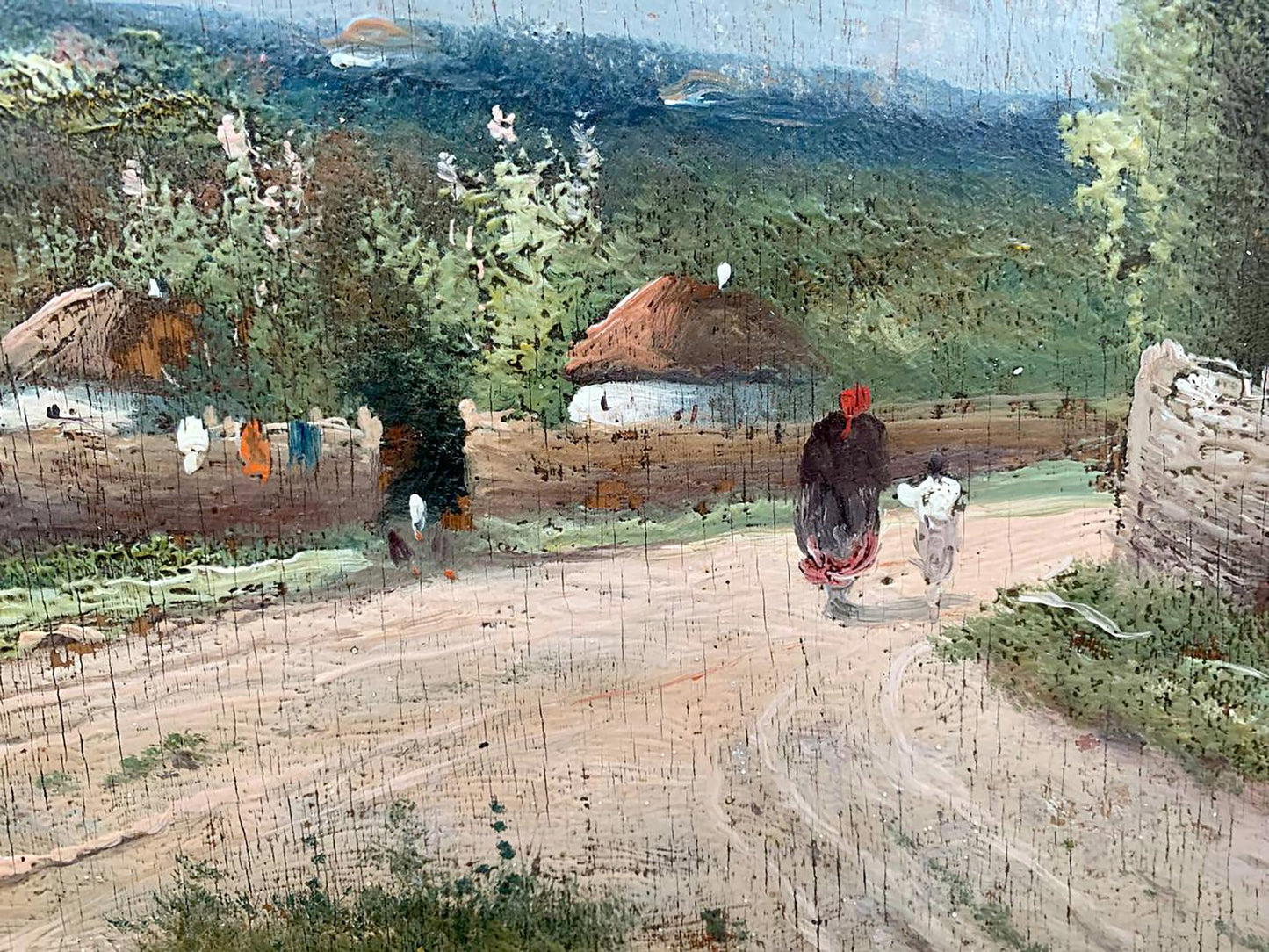 village painting art