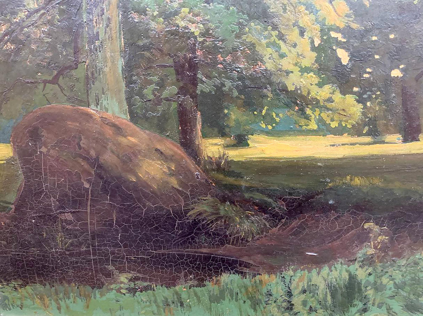 Oil painting Forest landscape Henry Park