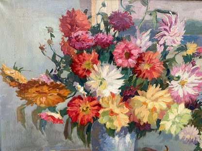 Oil painting Flowers and fruits Lyubavin Yury Mikhailovich