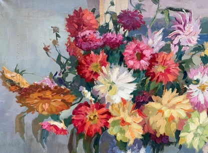 Oil painting Flowers and fruits Lyubavin Yury Mikhailovich