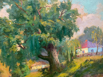 Oil painting Country life Rudenko Vladimir Mikhailovich