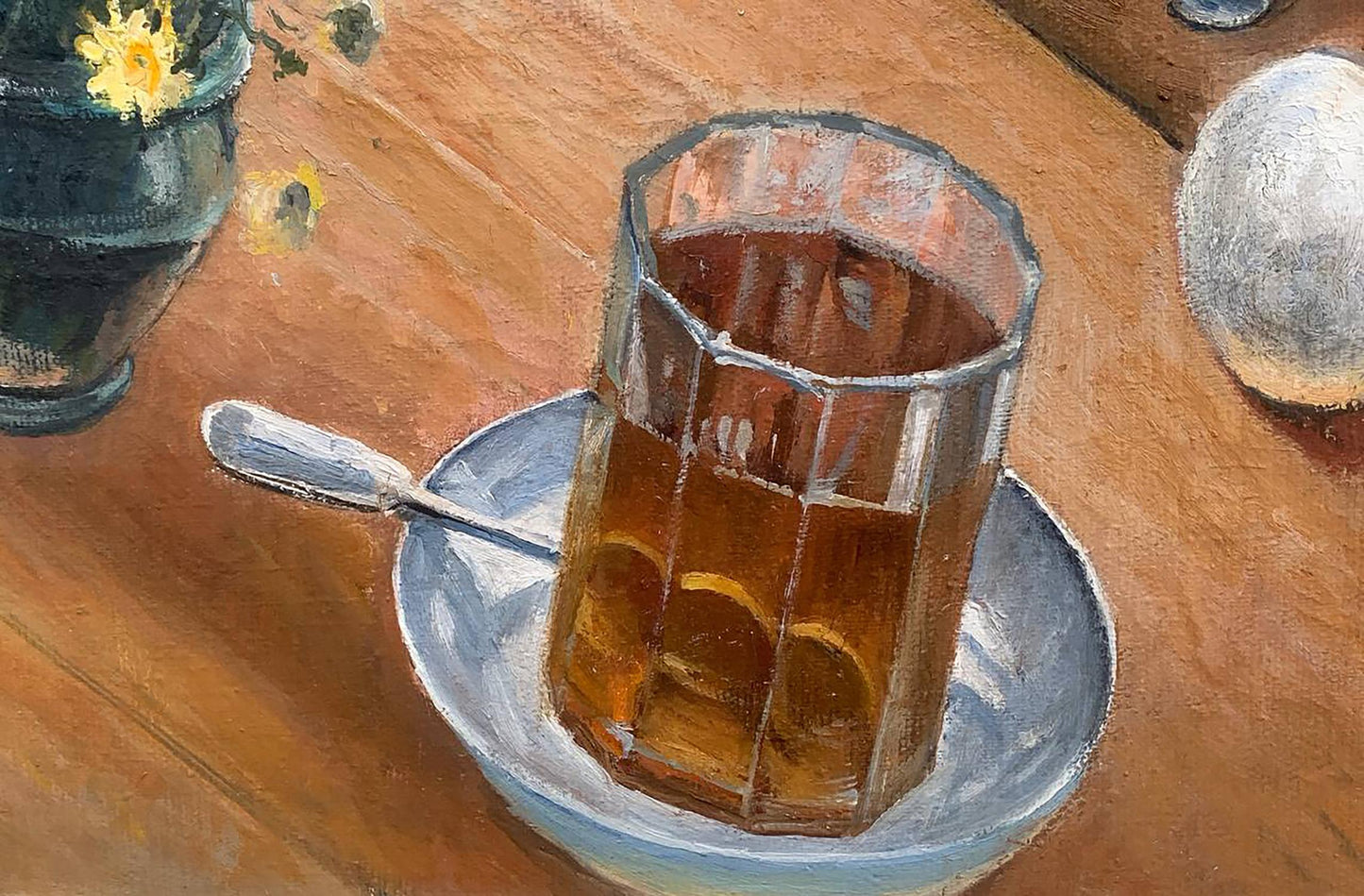 Oil painting Still life with teapot Petrovsky K.