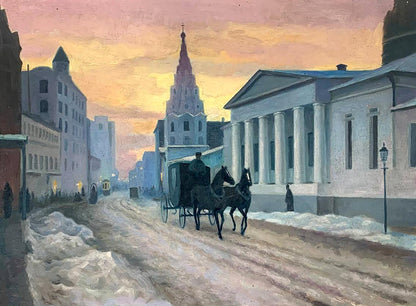 Oil painting Kharkiv city Veksler Abram Iosifovich