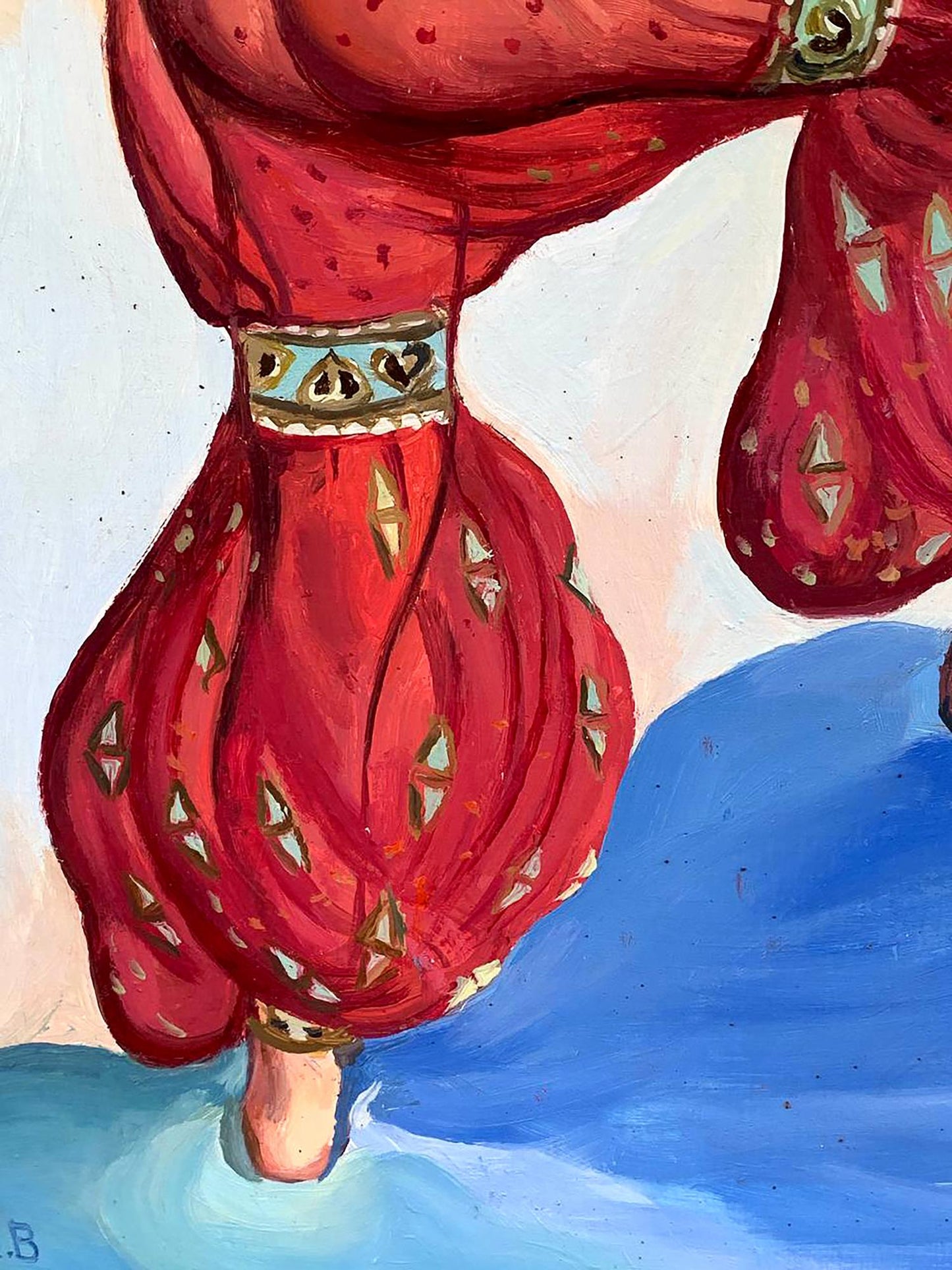 Oil painting Sketch of the costume of the red sultana Bakst Lev Samoilovich