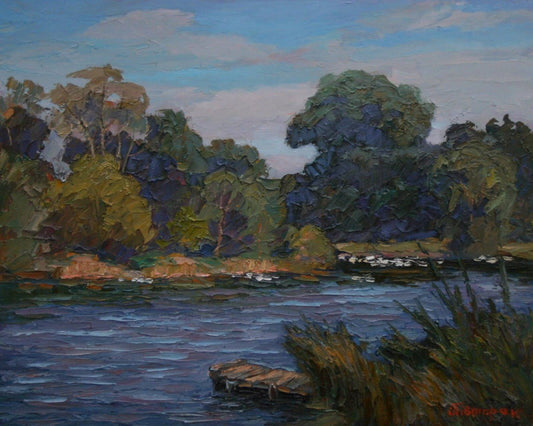 Oil painting Evening Sergiy Pivtorak