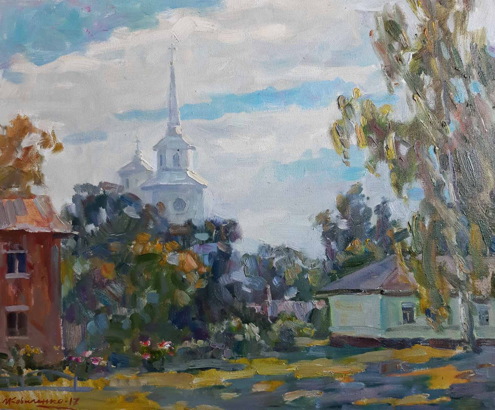 Oil painting Monastery Kovalenko Ivan Mikhailovich
