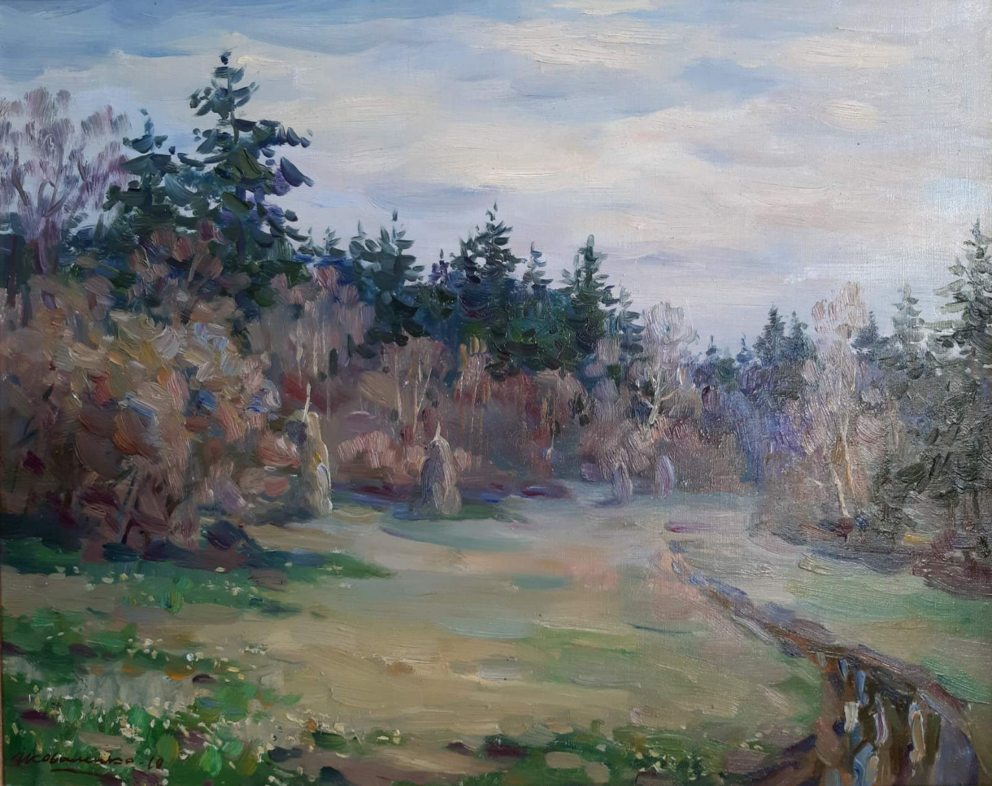 Oil painting After the rain Ivan Kovalenko
