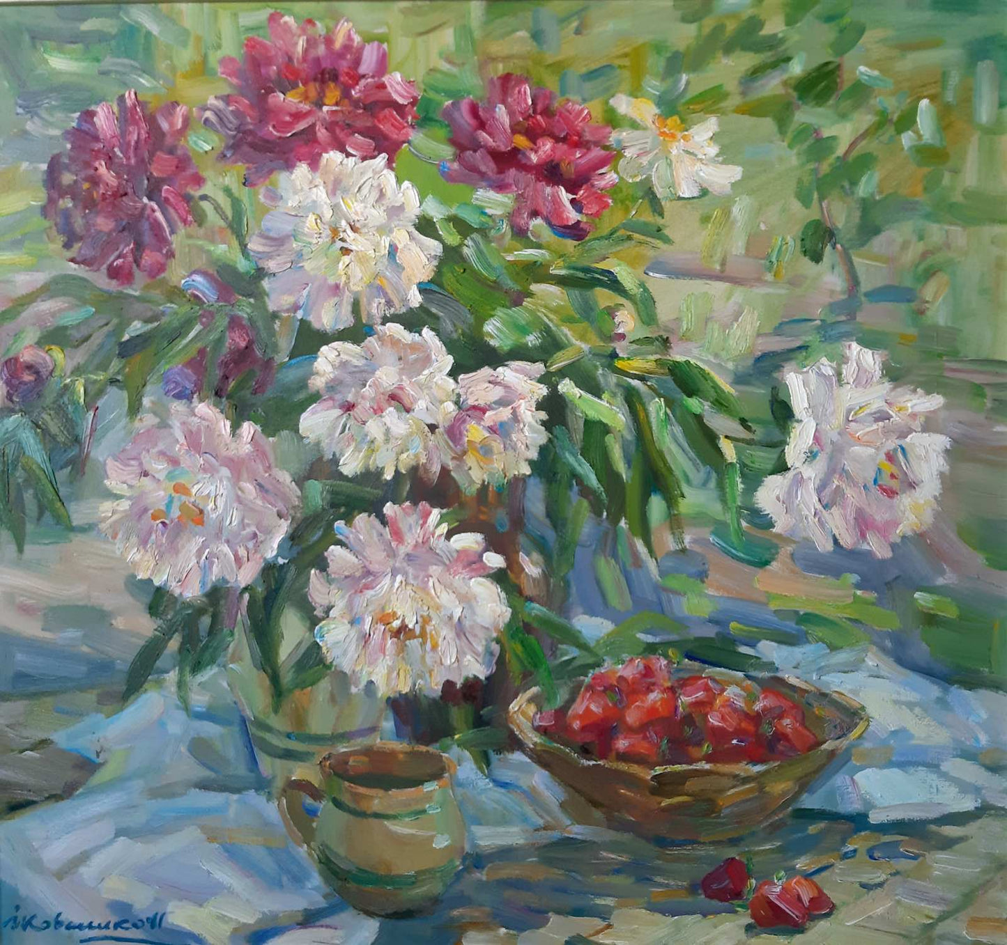 Oil painting Flowers Ivan Kovalenko